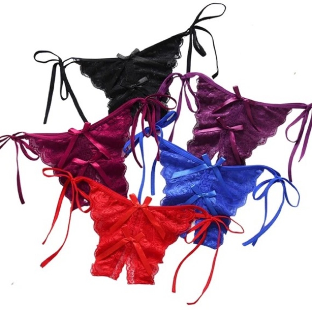 Sexy Women Panties Lace Women G-string Embroidered Thong